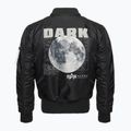 Alpha Industries MA-1 VF Hood Dark Side juoda / šviesą atspindinti vyriška striukė 3