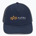 Vyriška kepuraitė su snapeliu Alpha Industries Label Trucker rep.blue 2