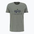 Vyriški marškinėliai Alpha Industries Basic Rainbow Reflective vintage green 2