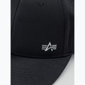 Kepuraitė su snapeliu Alpha Industries Metal Label rep black/metalsilver 5