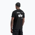Vyriški polo marškinėliai Alpha Industries Label T Back Print black 3