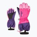 Vaikiškos slidininkų pirštinės ZIENER Levio As Minis dark purple