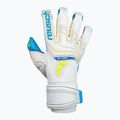Reusch Attrakt Aqua mėlynos ir baltos spalvos vartininko pirštinės 5270439 6