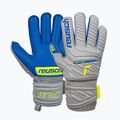 Reusch Attrakt Silver Roll Finger Junior vaikiškos vartininko pirštinės pilkos 5272217 5