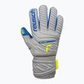 Reusch Attrakt Silver Roll Finger Junior vaikiškos vartininko pirštinės pilkos 5272217 6