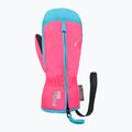 Reusch Ben Mitten vaikiškos slidinėjimo pirštinės knockout pink/bachelor button 6