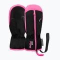 Vaikiškos slidinėjimo pirštinės Reusch Ben Mitten black/ knockout pink
