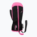 Vaikiškos slidinėjimo pirštinės Reusch Ben Mitten black/ knockout pink 2