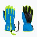 Vaikiškos slidinėjimo pirštinės Reusch Ben brilliant blue/safety yellow