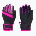 Reusch Duke R-Tex XT juodos/rožinės glo spalvos vaikiškos slidinėjimo pirštinės