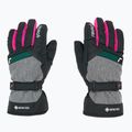 Reusch Flash Gore-Tex vaikiškos slidinėjimo pirštinės juodos/juodos melanžinės/rožinės glo 3