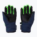 Reusch Duke R-Tex XT vaikiškos slidinėjimo pirštinės, juodos/mėlynos/neon žalia 2