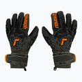 Reusch Attrakt Freegel sidabrinės žaliai oranžinės vartininko pirštinės 5370035-5555