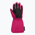 Vaikiškos slidinėjimo pirštinės Reusch Tom fuchs purp/knockout pink 3