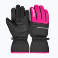 Reusch vaikiškos slidinėjimo pirštinės Alan juoda/rožinė glo 5