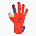 Vartininko pirštinės Reusch Attrakt Gold X Freegel hyper orange/electric blue 2