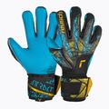 Vartininko pirštinės Reusch Attrakt Aqua Finger Support black/gold/aqua