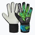 Vaikiškos vartininko pirštinės Reusch Attrakt Starter Solid Junior black/fluo lime/aqua