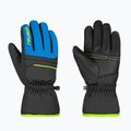 Vaikiškos slidinėjimo pirštinės Reusch Alan Junior black/brilliant blue/safety yellow