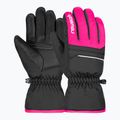 Vaikiškos slidinėjimo pirštinės Reusch Alan Junior black/pink glo 2