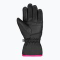 Vaikiškos slidinėjimo pirštinės Reusch Alan Junior black/pink glo 4