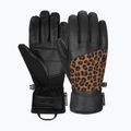 Moteriškos slidinėjimo pirštinės Reusch Beatrix R-Tex XT black/brown leopard 6