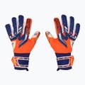 Reusch Attrakt Freegel Gold NC Junior oranžinės/mėlynos vaikiškos vartininko pirštinės 2