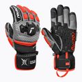 Vyriškos slidinėjimo pirštinės Reusch Worldcup Warrior GS black/silver/fluorescent red