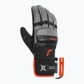 Vyriškos slidinėjimo pirštinės Reusch Alpine Master black/silver/fluo red 3