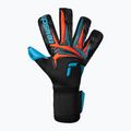 Vartininko pirštinės Reusch Attrakt Aqua Evolution black/shocking orange/aqua blue 2