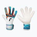 Vartininko pirštinės Reusch Attrakt SpeedBump white/light blue
