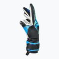 Vaikiškos vartininko pirštinės Reusch Attrakt RE:GRIP NC Junior black/ocean light 5