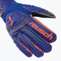 Vaikiškos vartininko pirštinės Reusch Attrakt Infinity Finger Support Junior sharp blue/shocking orange/black 4