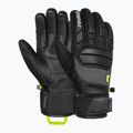 Slidinėjimo pirštinės Reusch Profi SL black/dark granite/safety yellow