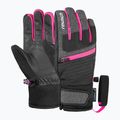 Vaikiškos slidinėjimo pirštinės Reusch Leo R-Tex XT black/black melange/pink glo