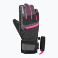 Vaikiškos slidinėjimo pirštinės Reusch Leo R-Tex XT black/black melange/pink glo 2