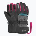 Vaikiškos slidinėjimo pirštinės Reusch Rocket GORE-TEX black/black melange/pink glo