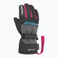 Vaikiškos slidinėjimo pirštinės Reusch Rocket GORE-TEX black/black melange/pink glo 3