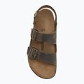 Vyriškos basutės BIRKENSTOCK Milano Crosstown Oiled Leather Regular faded khaki 5