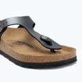 Moteriškos šlepetės per pirštą BIRKENSTOCK Gizeh BF Regular metallic black 7