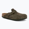 Šlepetės BIRKENSTOCK Boston Suede Leather thyme