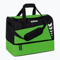 Treniruočių krepšys ERIMA Six Wings Sports Bag With Bottom Compartment 60 l green/black