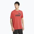 Vyriški marškinėliai PUMA Essentials Heather Tee high risk red