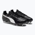 Vyriški futbolo bateliai PUMA King Platinum 21 MXSG juodi ir balti 106545 01 4