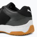 PUMA Varion Jr vaikiški tinklinio bateliai juodai pilki 106585 03 10