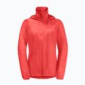 Moteriška striukė nuo lietaus Jack Wolfskin Stormy Point 2L vibrant red 7