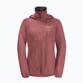 Moteriška striukė nuo lietaus Jack Wolfskin Stormy Point 2L red ochre 7