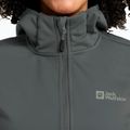 Moteriška softshell striukė Jack Wolfskin Windhain Hoody slate green 4