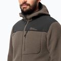 Vyriškas fliso džemperis Jack Wolfskin Kammweg Pile Fz cold coffee 4