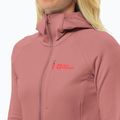 Moteriškas fliso džemperis Jack Wolfskin Kolbenberg Hooded Fz mineral red 4